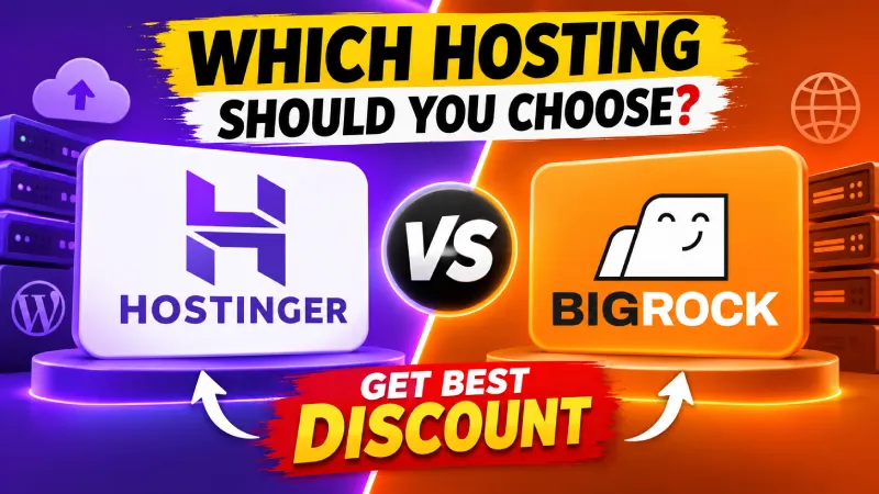 Bigrock Vs Hostinger Which is best? (Not Sponsored)